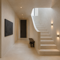 Revêtement mural en microciment, peinture décorative en béton pour intérieur, imperméable, finition lisse, salon, chambre, cuisine, salle de bain, sols
