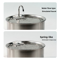 Fontaine à eau portable OEM/ODM pour chat et chien, grande capacité 7L, circulation automatique, acier inoxydable, écran LCD, prise de charge