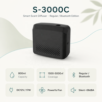 Diffuseur de parfum S-3000C, nébuliseur d'arômes, système de parfumation pour salle de réunion, silencieux, moins de 38 dBA, 1500-5000 m²