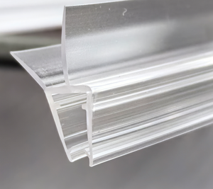 Moderna Striscia Sigillante Trasparente in PVC Ecologica e Impermeabile per Porte <span class=keywords><strong>Doccia</strong></span>, Facile Installazione, Protezione per Bordi Inferiori, per Bagno e Hotel, Curva - Product Image 1