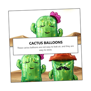 2 unids/set alta calidad Fiesta Mexicana tema Fiesta decoración gigante Cactus patrón Brasil carnaval suministros Cinco De Mayo globos - Product Image 5