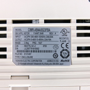 7.5kW 7.5KW แปลงความถี่460V A1000 VFD AC DRIVE CIMR-AB4A0023FBA ต้นฉบับใหม่ - Product Image 4
