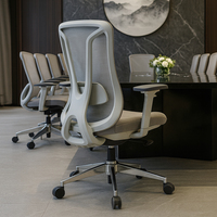 Chaise de bureau en maille réglable en hauteur pour immeuble de bureaux