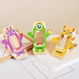 Boîte à sandwich personnalisée, boîte à sandwichs, emballage pour sandwichs, boîte en carton pour sandwichs, conteneur à emporter, boîte alimentaire - Product Image 6