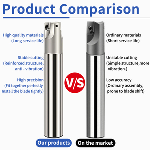 Voket ASM bap300 bap400 Tungsten thép DLC tráng 65hrc End Mill cắt chèn OEM ODM <span class=keywords><strong>CNC</strong></span> gia công - Product Image 6