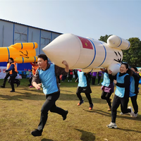 WINSUN Team Building Jeu de course gonflable hermétique pour enfants et adultes, type Match de défi et Rocket Sport, pour location de carnaval