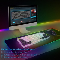 SKYLOONG-Teclado mecánico para juegos de Panda PBT, 64 teclas, USB de sublimación + BT5.1