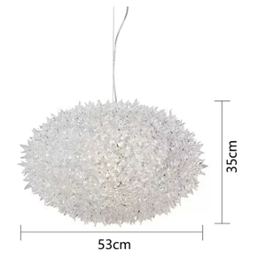 Lampadario a sospensione in cristallo con motivo a riccio <span class=keywords><strong>per</strong></span> hotel, ville e <span class=keywords><strong>sale</strong></span> - Luci a sospensione a forma di melograno - Lampadario luminoso in cristallo - Product Image 4