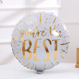 Nuovi Palloncini Rotondi da 18 Pollici 'You're the Best' in Foil per Forniture per Feste - Product Image 1
