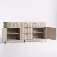 Meubles de rangement élégants et luxueux en bois massif, consoles de rangement modernes pour salles à manger