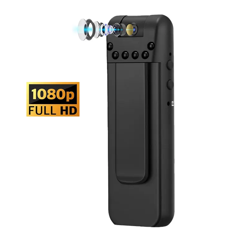 Beveiliging Mini Camera Full Hd 1080P Conferentie Camera Motion Dv Werkende Recorder Smart Opname Back Clip Camera