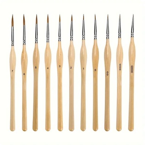 Nouvelle brosse à aquarelle transfrontalière à poils de loup et manche en bois, <span class=keywords><strong>ultra</strong></span>-fine, pour le traçage et la peinture à la main des contours, et la peinture à l'huile - Product Image 1
