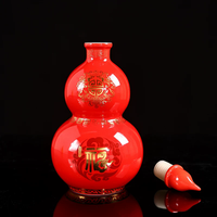 Vase en porcelaine de Jingdezhen, style Art déco, en forme de gourde colorée, pour la décoration de table et de la maison