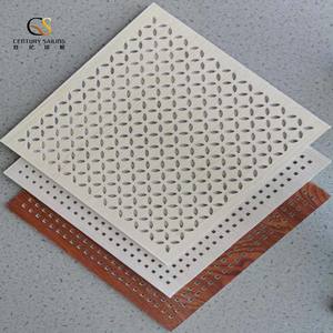 Plaque de plâtre perforée en plaques de plâtre insonorisées acoustique de haute qualité pour cloison et <span class=keywords><strong>suspension</strong></span> au plafond - Product Image 2