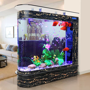 Ultra Witte Luxe Goudvis Tank Gebogen Hoek Rechthoek Glazen Aquarium Aquarium Direct Fabrieksaanbod Woonkamer - Product Image 5
