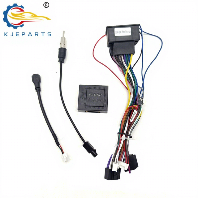 Car 44Pin Adapter DVD Android Player Custom Wiring Harness Cable with Canbus Box for Opels Cheferlet Cruzes