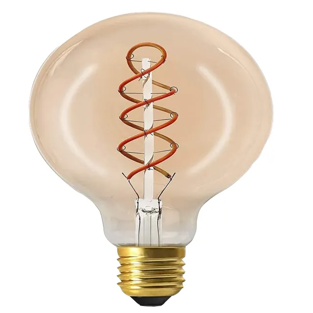 2023 New Led Retro Lamp Restaurant Hanging Pendant Lights 4W 6W G80 G95 G125 Amber Decoration Soft Filament Bulb Light
