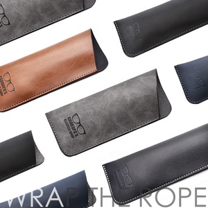 Estuche Personalizable para Gafas de Sol, Diseño Clásico en Cuero PU Suave, Funda Portátil Retro para Lentes, Resistente a la Abrasión, para Presbicia - Product Image 2