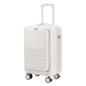 Maleta de Viaje Yongsheng para Mujer con Apertura Frontal, 20 Pulgadas, con Ruedas Giratorias, Ligera, Color Sólido Macaron - Product Image 2