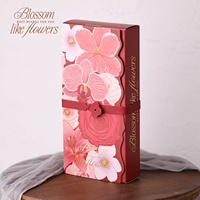 Nouvelle boîte à bonbons rectangulaire pour mariage, boîte surprise créative, design floral épanoui style Instagram, boîte cadeau romantique en papier