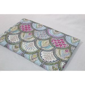 Tropical Home Decor Indian Kantha <b>Bedspread</b> & <b>Quilt</b> Handmade Printed Cotton Washable Soft Eco-Friendly Housewarming Gift - Product Image 1