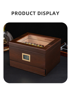 Hannicook Tùy Chỉnh Handmade Gỗ Tuyết Tùng Cigar Humidor Hộp Tây Ban Nha Tuyết Tùng Tính NĂNG Kiểm Soát Độ Ẩm Cho Xì gà Trường Hợp Tạo Độ Ẩm Hộp - Product Image 4