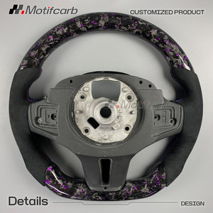 Volante de Fibra de Carbono Personalizado en Color Morado para BMW Serie 3 5 G, Modelos G01 G20 G30 G80 G05 X3 X4 X5 X6 M3 M4 M5 M8 330i 340i 440i - Product Image 5