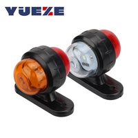 Luces LED de posición lateral, 12V, 24V, luces delanteras y traseras para camión, indicador de lámpara de contorno, luz trasera para remolque, furgoneta, caravana, camión