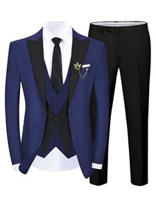 Trajes <span class=keywords><strong>de</strong></span> Negocios Clásicos <span class=keywords><strong>para</strong></span> Hombre al por Mayor, <span class=keywords><strong>Traje</strong></span> <span class=keywords><strong>de</strong></span> <span class=keywords><strong>Novio</strong></span> Slim Fit, <span class=keywords><strong>Traje</strong></span> <span class=keywords><strong>de</strong></span> Boda <span class=keywords><strong>para</strong></span> Padrino, Conjunto Formal <span class=keywords><strong>de</strong></span> 3 Piezas - Product Image 5