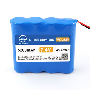 Лидер продаж: литий-ионный аккумуляторный блок <span class=keywords><strong>18650</strong></span> 7.4V 2S2P, сертифицированный KC BIS UL CB CE, емкостью 2400мАч, 3000мАч, 4000мАч, 4400мАч, 5200мАч, 6800мАч - Product Image 5