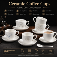 Mug en céramique 3D personnalisé avec impression, série cadeau, motif chat mignon, avec cuillère, pour marque privée, vente en gros