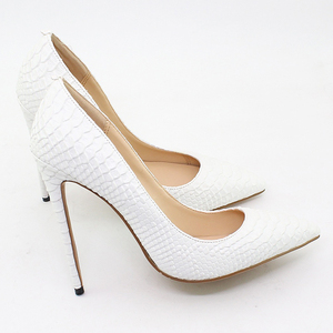 Tacchi alti a spillo da donna con motivo a punta a forma di serpente da 12cm a taglio poco profondo - Product Image 5