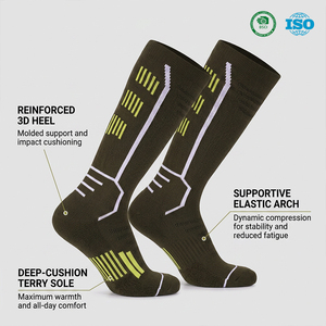 <span class=keywords><strong>Calze</strong></span> da Sci Termiche per Clima Freddo, Multisport, per Esterni, in Cotone Pettinato Felpato Spesso, per Adulti e Bambini - Product Image 2