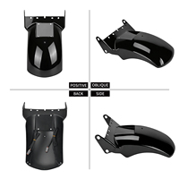 Garde-boue arrière court LED pour moto avec clignotants intégrés pour Harley Softail Standard Deluxe 2008-2017