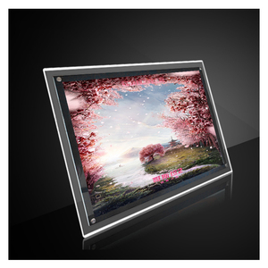 Hộp Đèn Quảng Cáo <span class=keywords><strong>Led</strong></span> Chất Lượng Cao Hộp Đèn Pha Lê Biển Hiệu Treo Tường Hình Tròn/Vuông Đèn Nền Công Nghiệp - Product Image 3