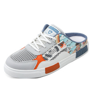 Summer men's <b>half</b>-trousers with ponytail-style shoes cross-border large size with open design breathable low heel sports shoes - Product Image 6