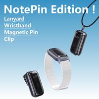 Stylo Enregistreur IA ChatGPT-5 avec Cordon Collier, Bracelet Intelligent, Clip Magnétique, Enregistreur Vocal IA 64 Go, 152 Langues, OEM