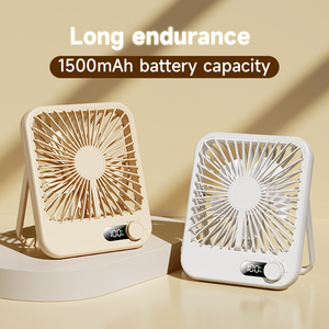 Factory DirectSale USB Mini Portable 100-Speed Handheld Rechargeable Fan New Hanging Plastic Desktop <b>Small</b> Fan for Household Use - Product Image 2