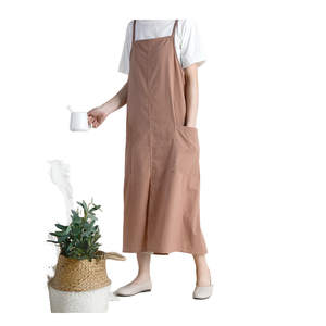 Delantal de Cocina sin Mangas con Logotipo Personalizado al por Mayor, Delantal Clásico Impermeable para Barbacoa, Cocina, Limpieza, 100% Algodón, Ecológico - Product Image 3