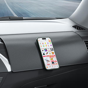 Tapis de tableau de bord de voiture antidérapant en caoutchouc, support de rangement pour téléphone, accessoire de console centrale - Product Image 4