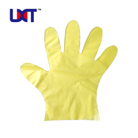 Gants jetables en TPE résistants à la chaleur, imperméables, écologiques, d'épaisseur moyenne, flexibles, à texture lisse pour le nettoyage et l'utilisation en cuisine