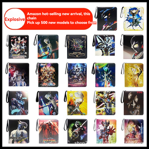 Bán buôn 9 túi giao dịch thẻ chất kết dính biểu tượng tùy chỉnh PU vải da Bìa album thư mục trẻ em Quà tặng - Product Image 6