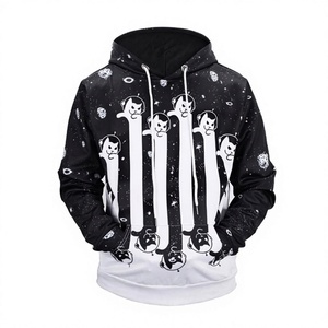 Sweat-shirts à capuche unisexes surdimensionnés pour homme, imprimés par sublimation personnalisée, à carreaux d'hiver, 100% polyester polaire, différentes tailles - Product Image 3