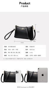 Nouveau sac bandoulière tendance grande capacité en cuir souple pour femme, sac à main de luxe de créateur - Product Image 3