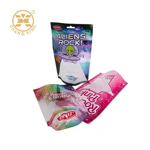 High Quality Printed Full Colors Printed Customized Candy Plastic Stand Up Pouch Bags With Zipper