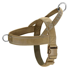 Arnês Do Cão Personalizado com Reflective Nylon Acoplado Acoplado Anti-Strain para Médios e <span class=keywords><strong>Extra</strong></span> Grandes Gatos Pet Leash - Product Image 1