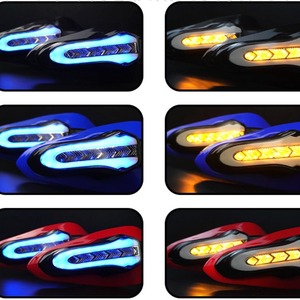 Motorcycle Modified Hand Guards Red Led <b>Turn</b> Signal Universal <b>Off</b> Road 190x220mm - Product Image 5