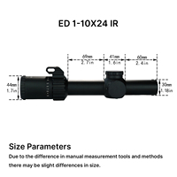 BANGBANG 1-10X24 IR SFP Teropong Aluminium 30mm Tube ED Kaca Premium untuk Berburu & Penggunaan Luar Ruangan