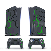 Autocollant en vinyle personnalisé anti-rayures pour la console Playstation 5 PS5 Slim avec lecteur de disque et la manette, couverture intégrale