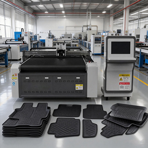 Machine de découpe automatique pour tapis de douche en PVC et tapis de voiture en caoutchouc, avec dispositif de couteau oscillant rotatif - Product Image 1